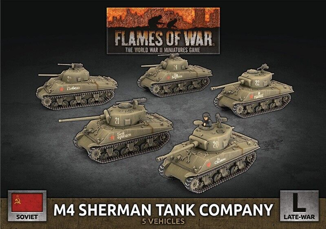 15mm Soviet M4 Sherman Tank Company - SBX84