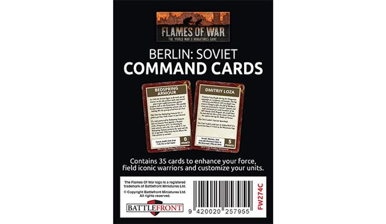 Berlin: Soviet Command Cards - FW274C
