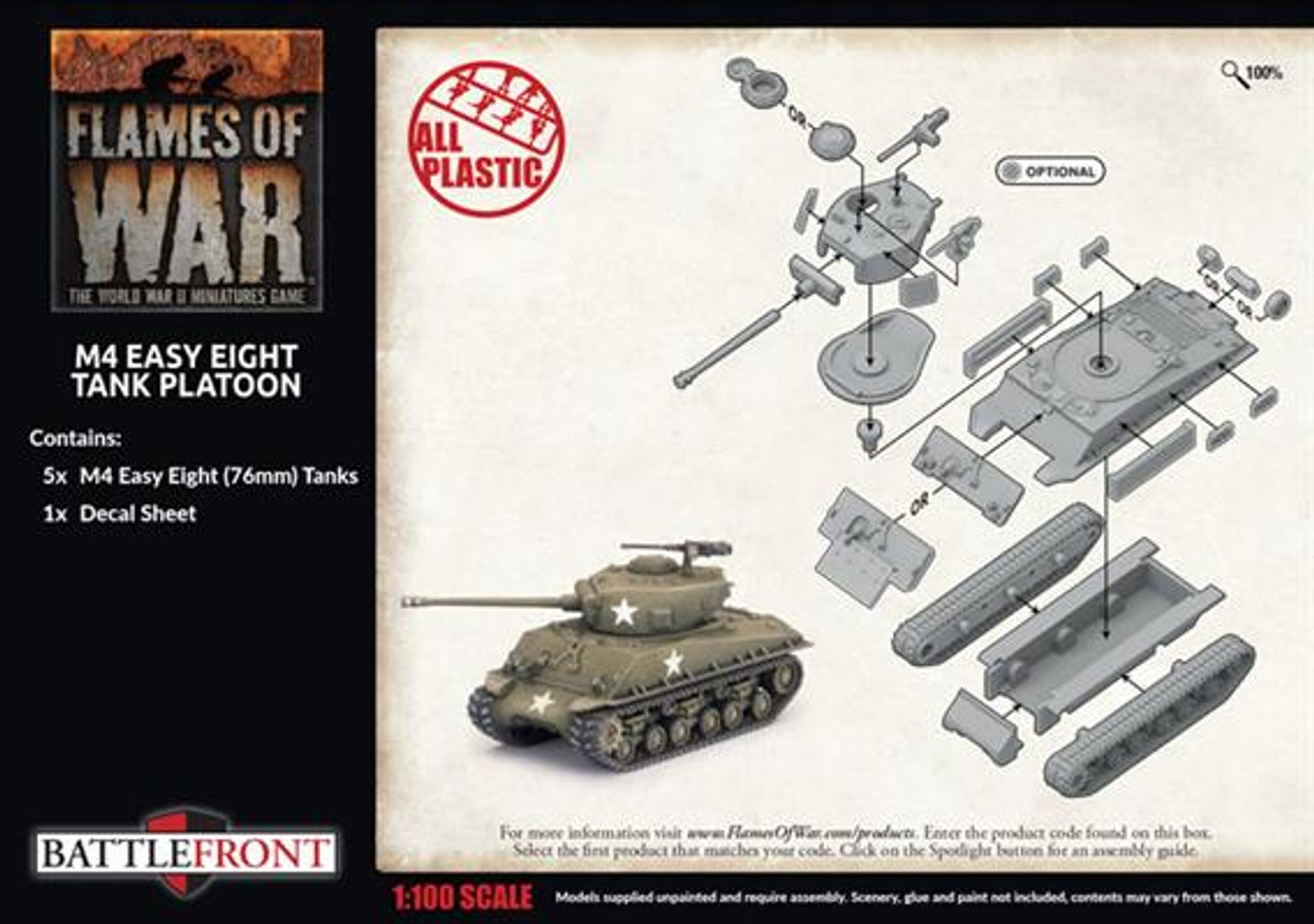 15mm M4 Easy Eight Tank Platoon - UBX91