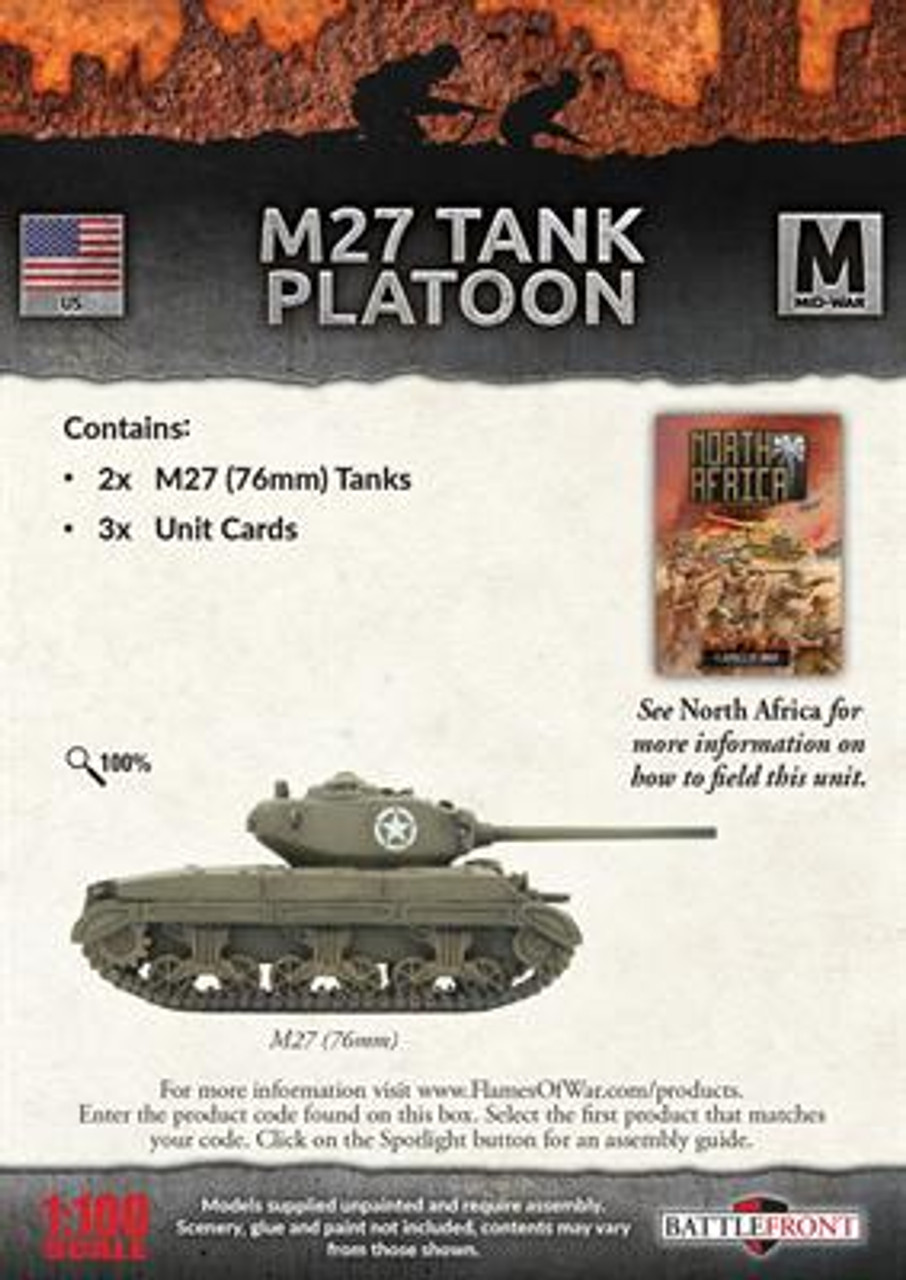 15mm M27 Tank Platoon - UBX95