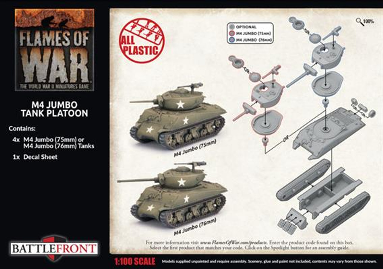 15mm M4 Jumbo Tank Platoon - UBX92
