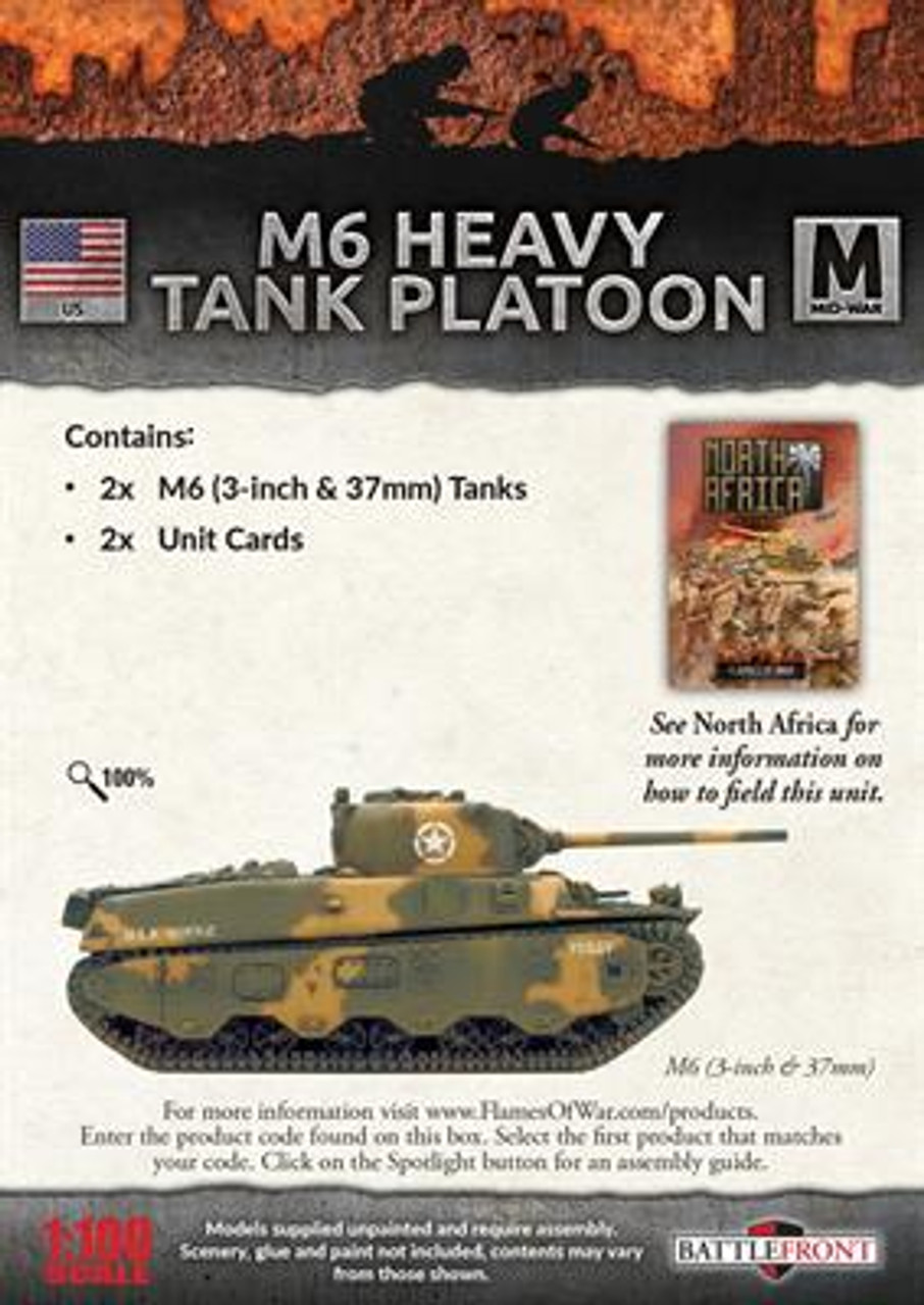 15mm M6 Heavy Tank Platoon - UBX96