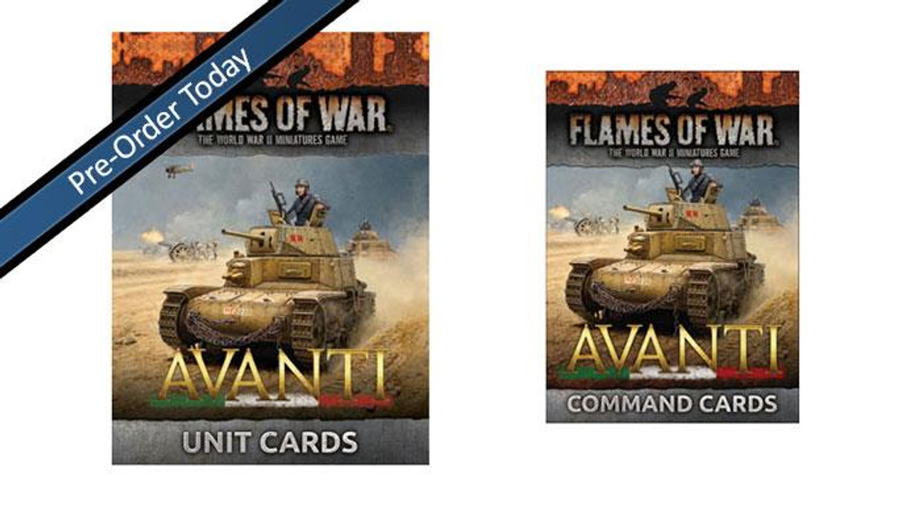 Italian Avanti Unit and Command Cards - FW256ICB