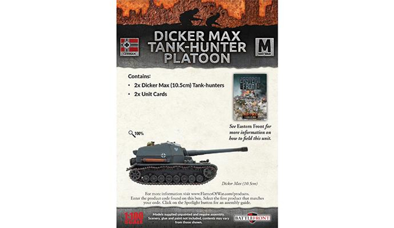 15mm Dicker Max Tank-Hunter Platoon - GBX190