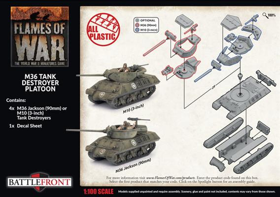 15mm M36 and M10 Tank Destroyer Platoon - UBX89