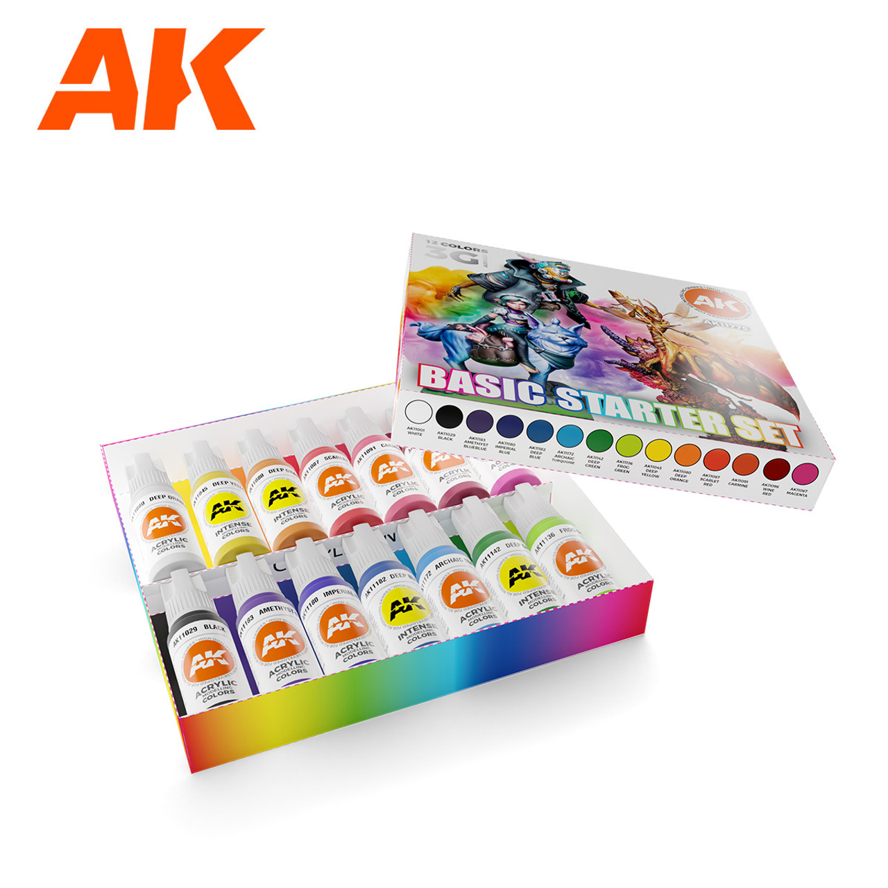 Ak Interactive 14 Selected Colors Basic Starter Set Brookhurst Hobbies Ak Interactive 14 Selected Colors Basic Starter Set Brookhurst Hobbies