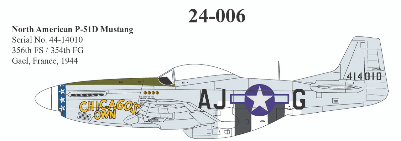 24006 - 1/24 NORTH AMERICAN P-51D MUSTANG