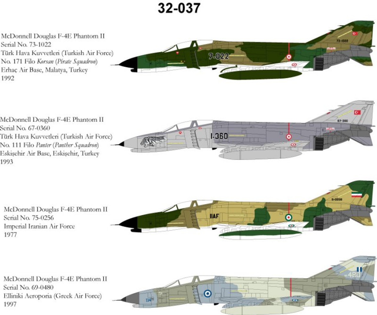 32037 - 1/32 MCDONNELL DOUGLAS F-4E PHANTOM II