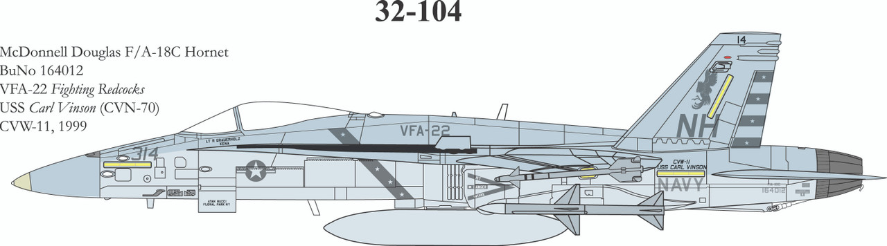 32104 - 1/32 MCDONNELL DOUGLAS F/A-18 HORNET