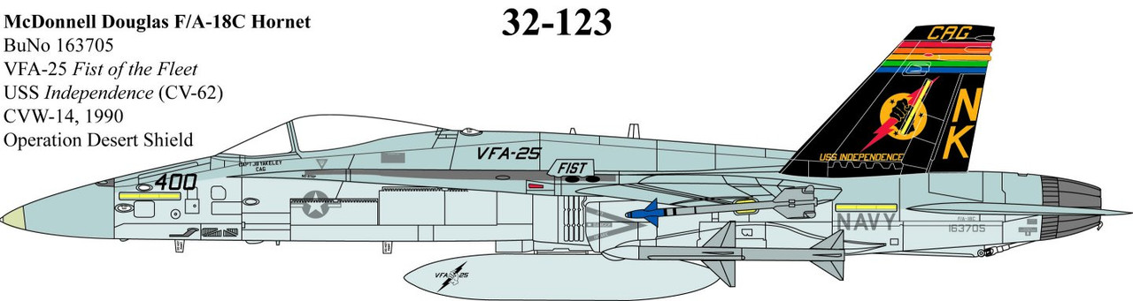 32123 - 1/32 MCDONNEL DOUGLAS F/A-18C HORNET