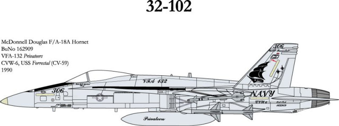 32102 - 1/32 MCDONNELL DOUGLAS F/A-18A HORNET