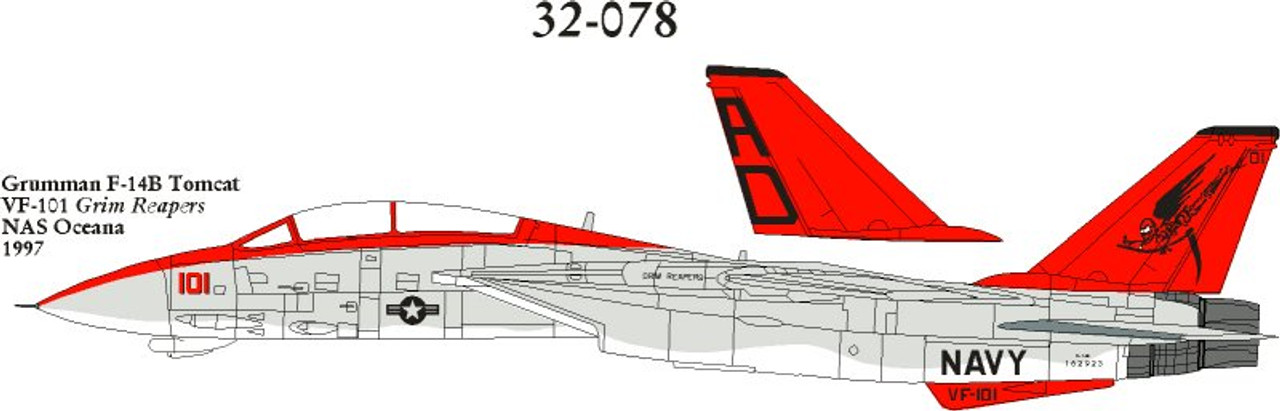 32078 - 1/32 GRUMMAN F-14B TOMCAT
