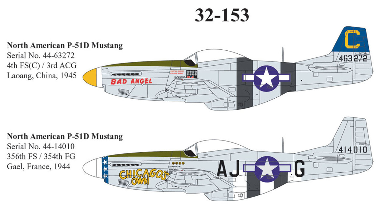 32153 - 1/32 NORTH AMERICAN P-51D MUSTANG