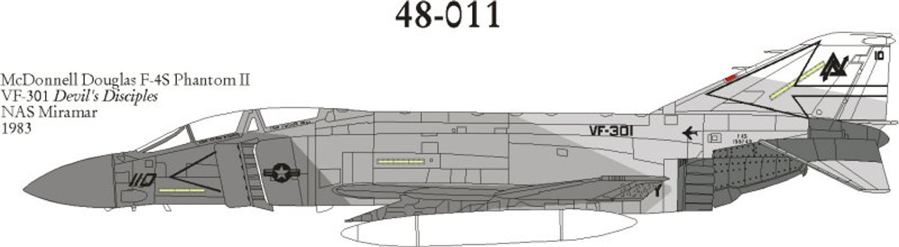 48011 - 1/48 MCDONNELL DOUGLAS F-4S & F-4J PHANTOM II