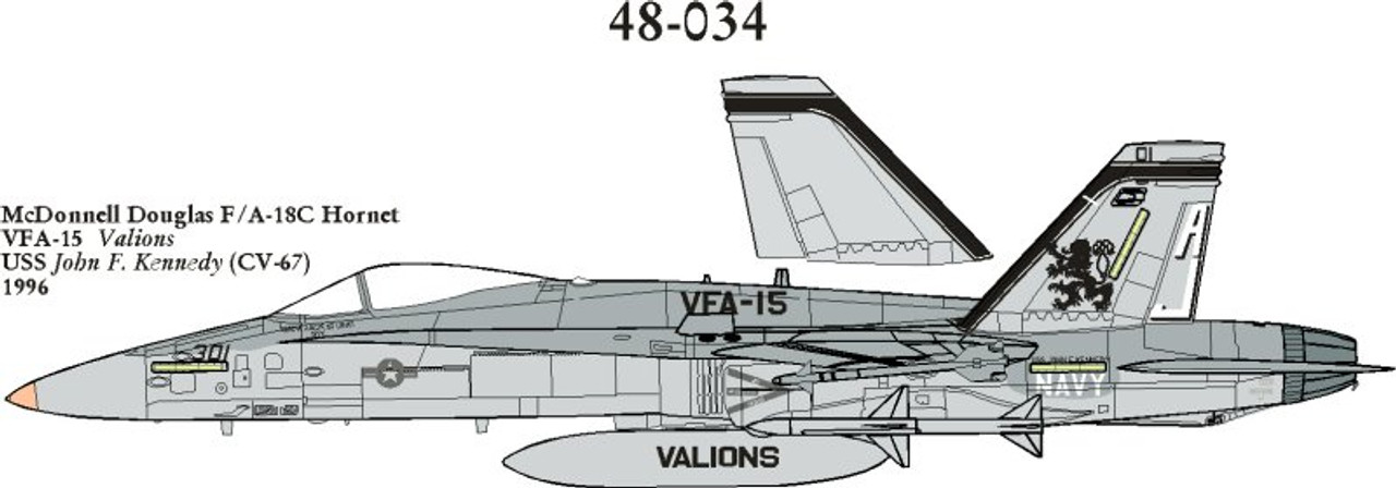 48034 - 1/48 MCDONNELL DOUGLAS F/A-18C HORNET