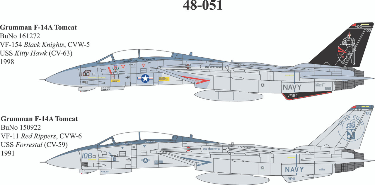 48051 - 1/48 GRUMMAN F-14A TOMCAT - Brookhurst Hobbies