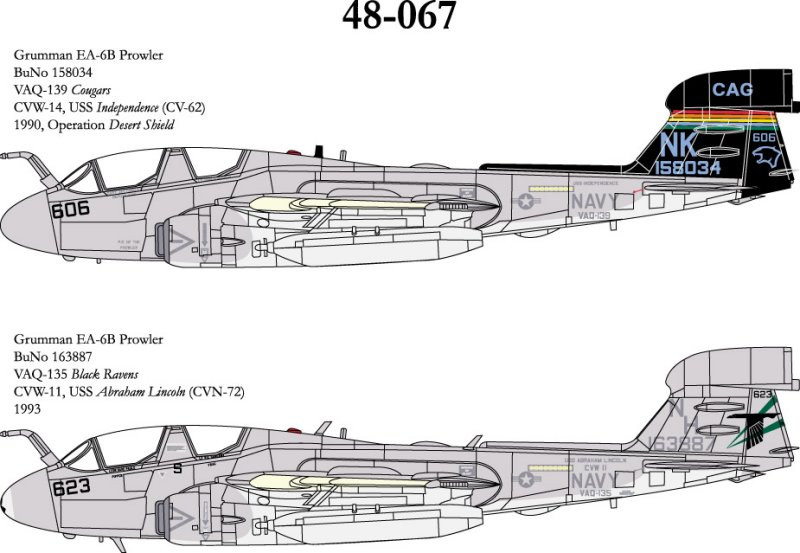 EA-6B PROWLER 'BLACK RAVENS' 1/48EA-6B Prowler 'Black Ravens EA-6B PROWLER 'BLACK RAVENS' 1/48EA-6B Prowler 'Black Ravens