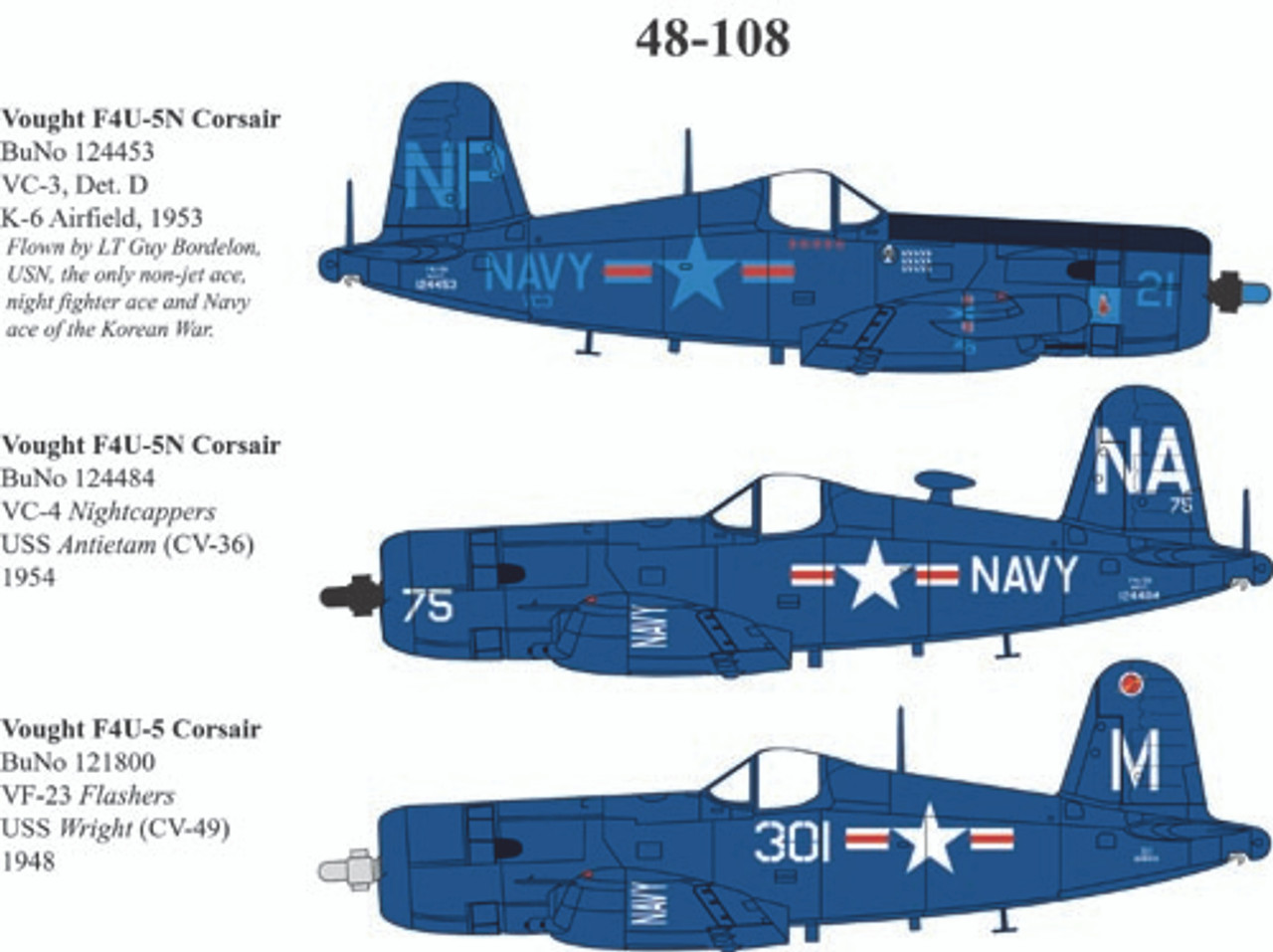 48108 - 1/48 VOUGHT F4U-5N CORSAIR