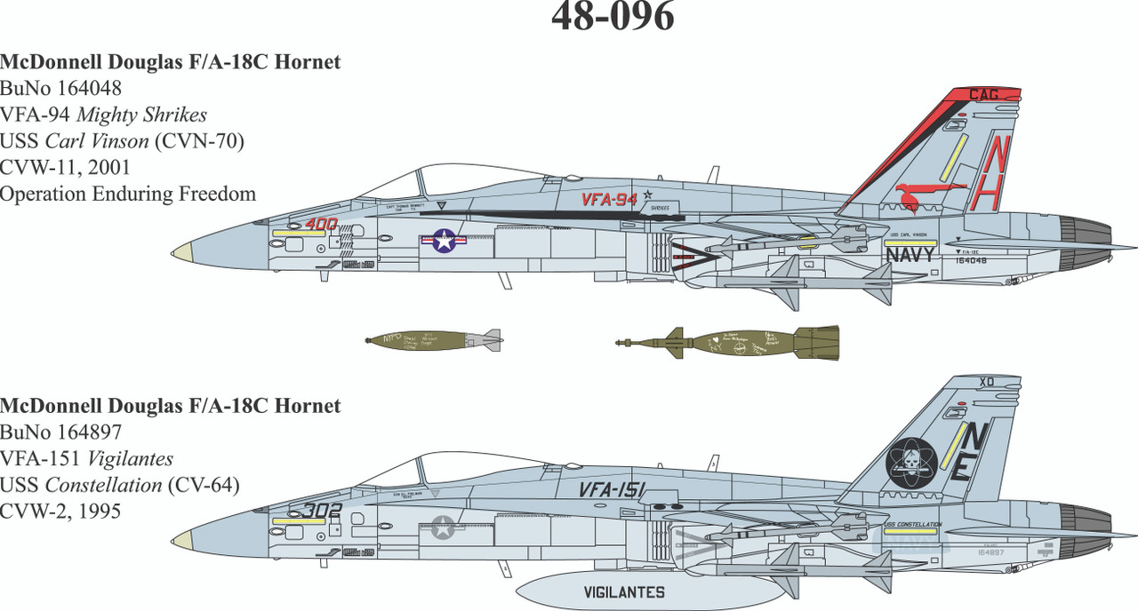 48096 - 1/48 MCDONNELL DOUGLAS F/A-18C HORNET