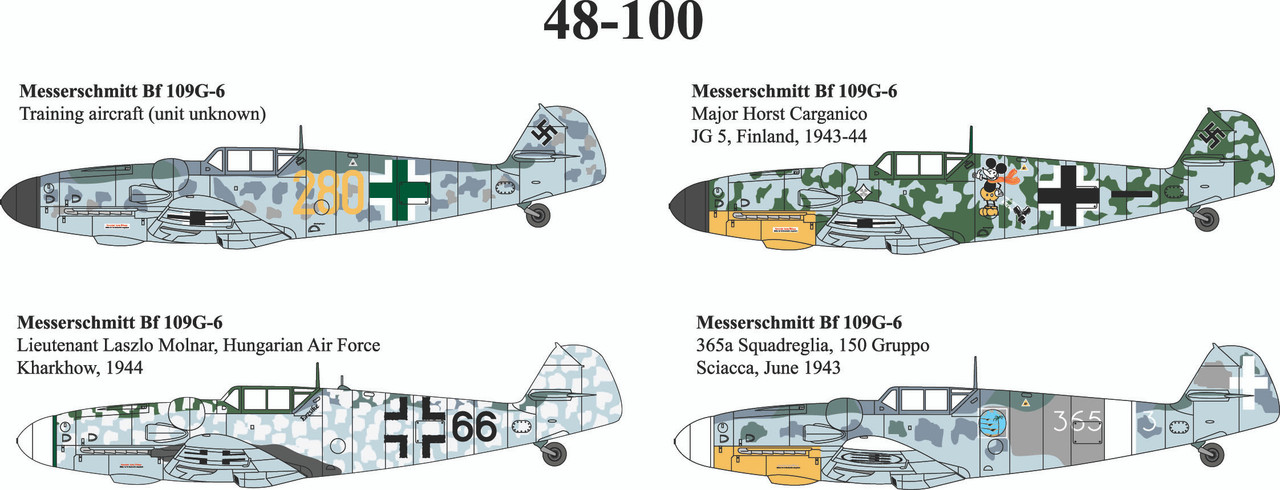 48100 - 1/48 MESSERSCHMITT BF 109G-6