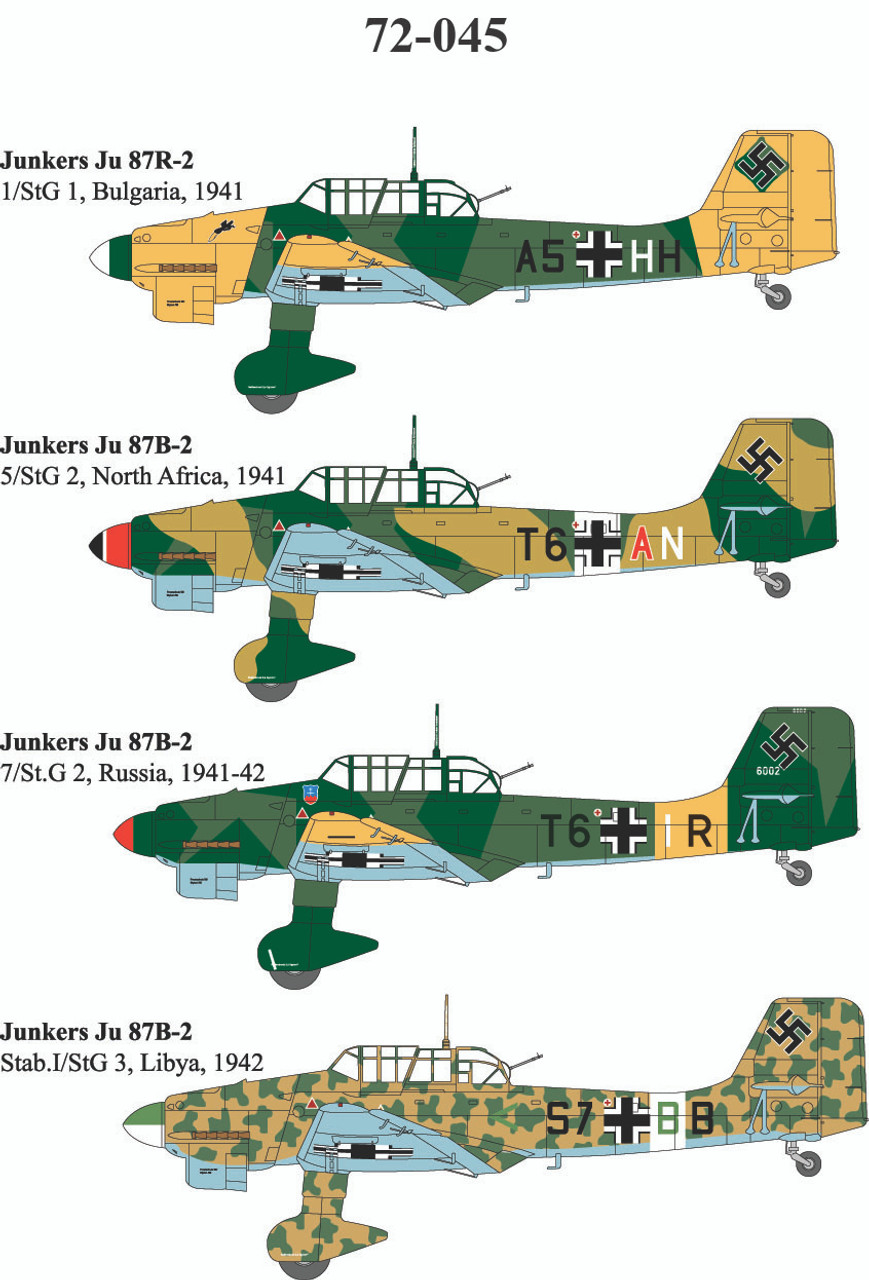 72045 - 1/72 JUNKERS JU 87R-2 STUKA