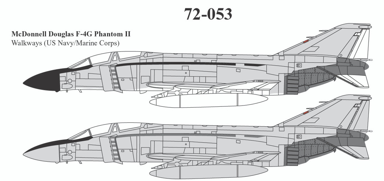 72053 - 1/72 GENERAL PURPOSE F-4 PHANTOM WALKWAYS