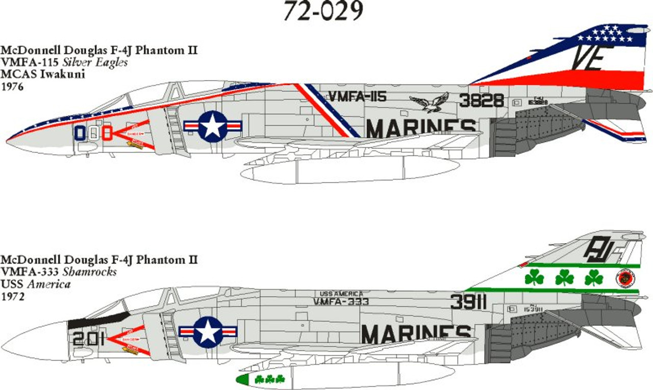 72029 - 1/72 MCDONNELL DOUGLAS F-4J PHANTOM