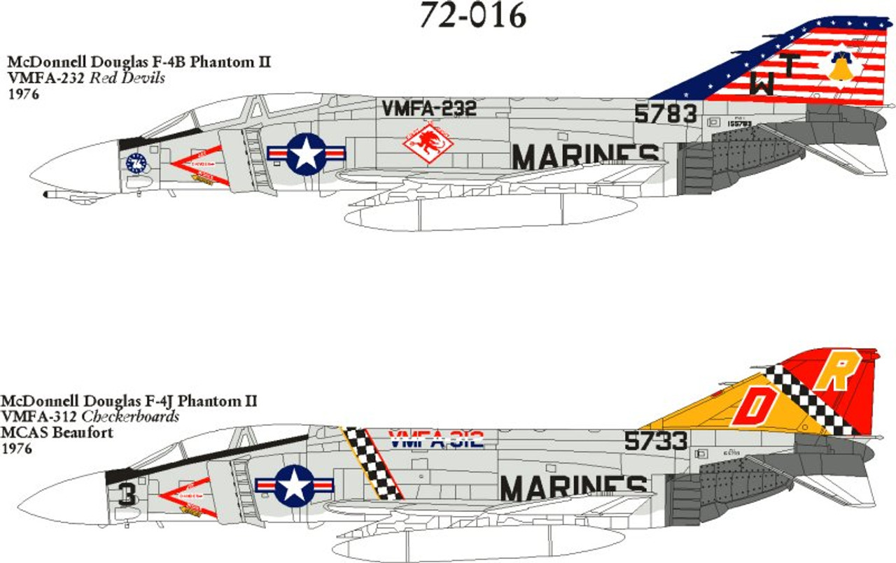 72016 - 1/72 MCDONNELL DOUGLAS F-4J PHANTOM