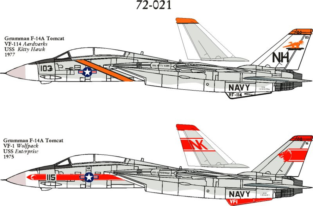 72021 - 1/72 GRUMMAN F-14 TOMCAT