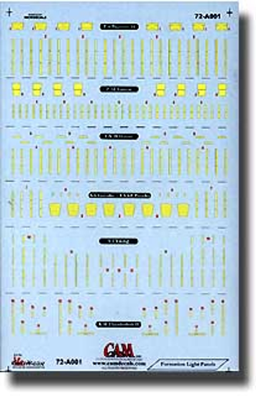 72A001 - 1/72 FORMATION LIGHT PANELS