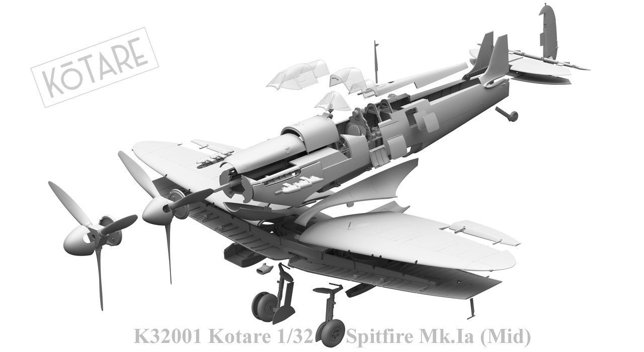1/32 Kotare Spitfire Mk.Ia - 32001 - Brookhurst Hobbies