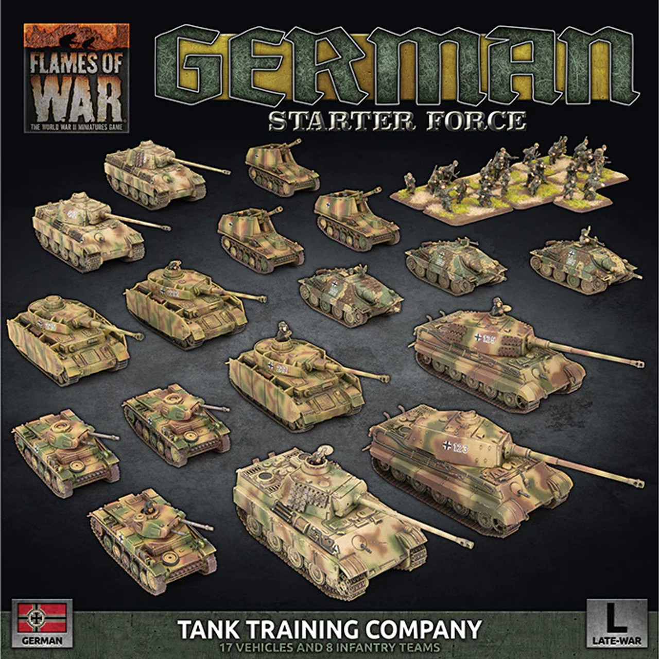 15mm German Tank Training Company - GEAB25