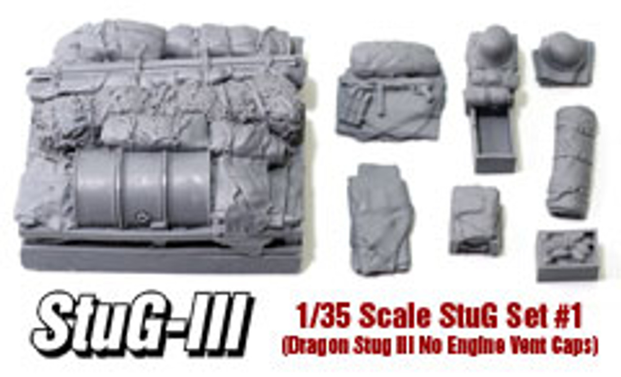 STB01 - StuG Stowage Set #1  Fits All 1/35 Dragon StuG III C/E Kit