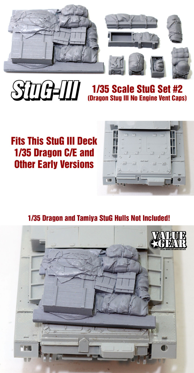 STB02 - StuG Stowage Set #2  Fits All 1/35 Dragon StuG III C/E Kit