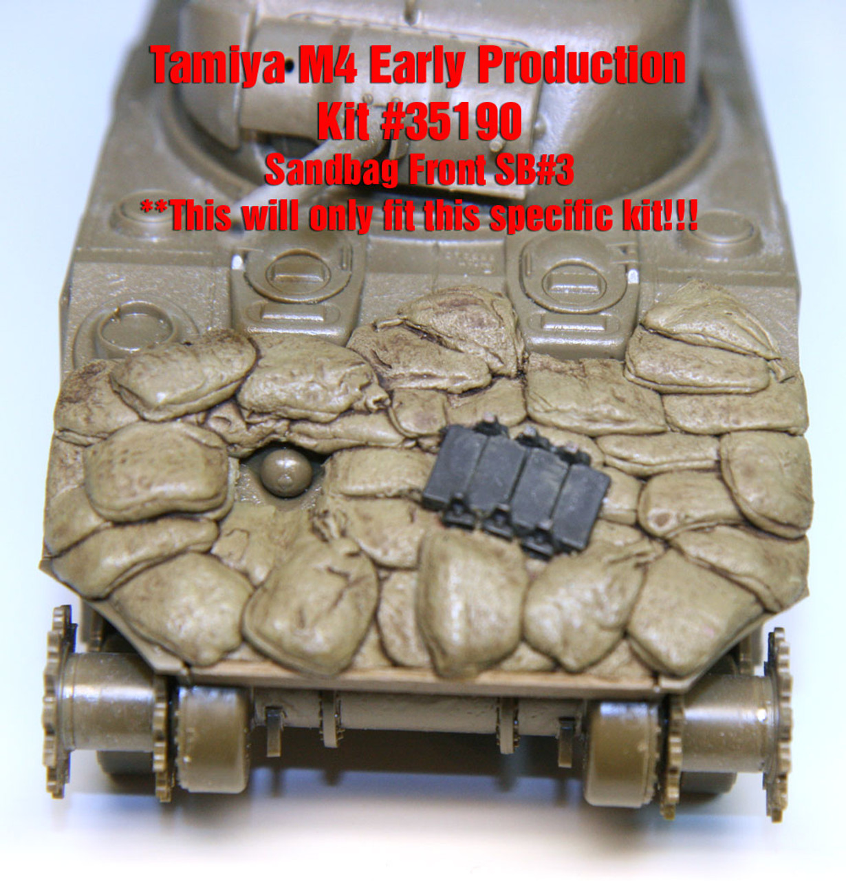 SB003 - 1/35 Sandbag Fronts Tamiya M4/M4A2 - Set #SB3