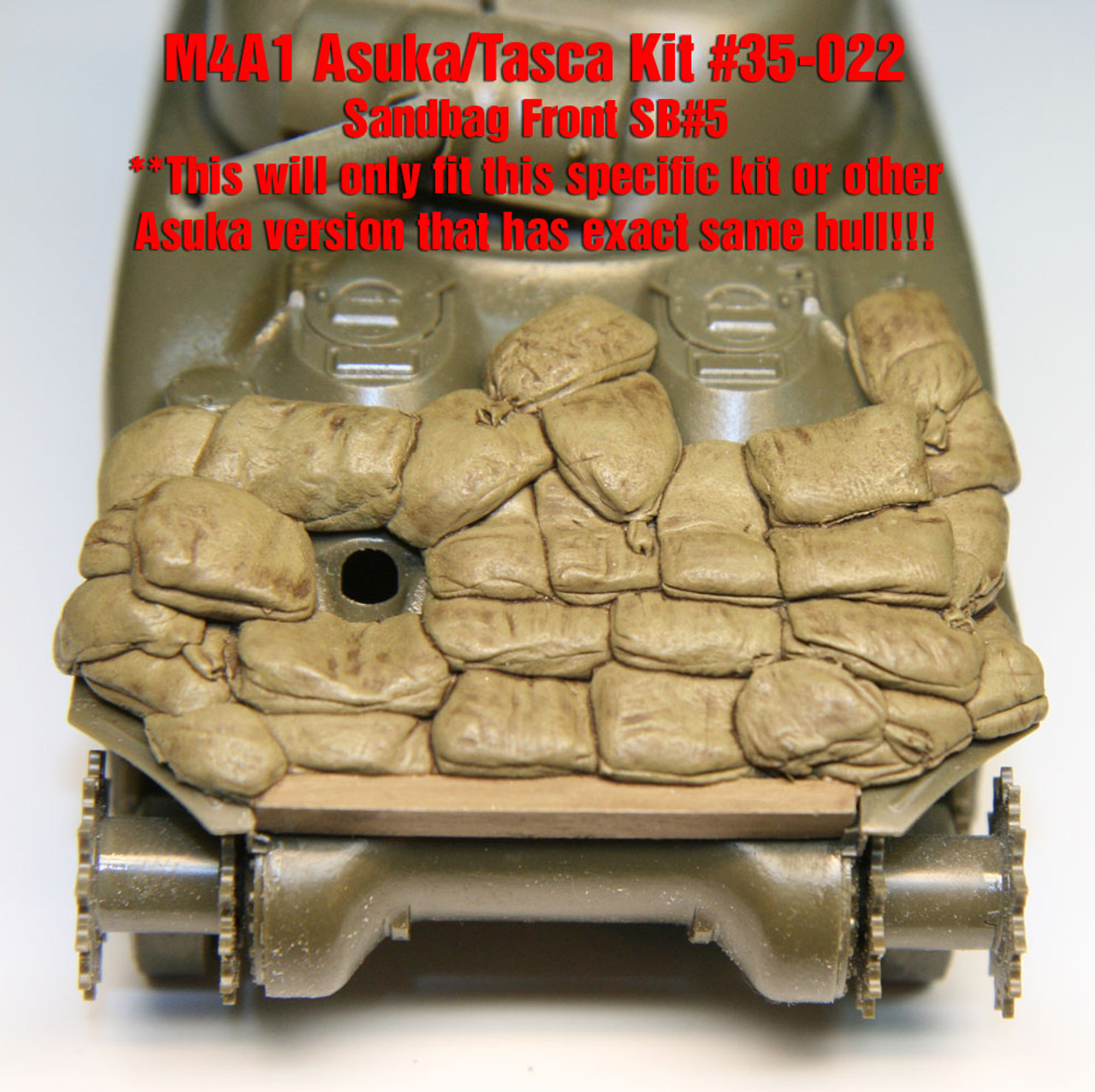 SB005 - 1/35 Sandbag Fronts Asuka M4A1 - Set #SB5