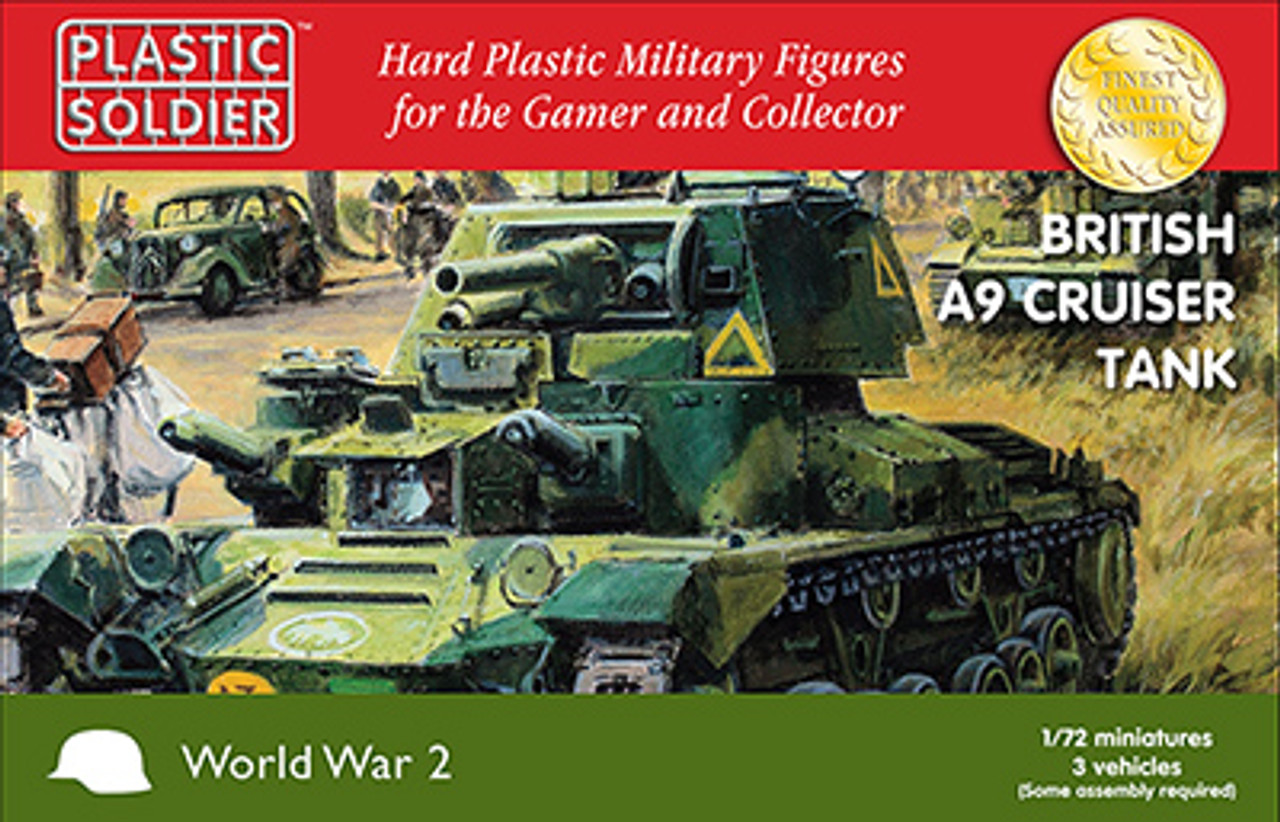 1/72 British A9 Cruiser Tank (Bagged) - WW2V20023