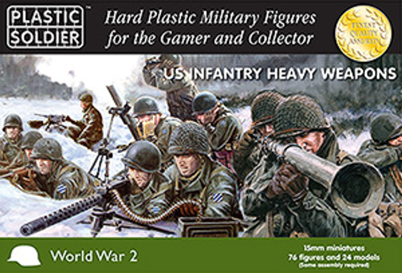 15mm US Infantry Heavy Weapons (Bagged) - WW2015007