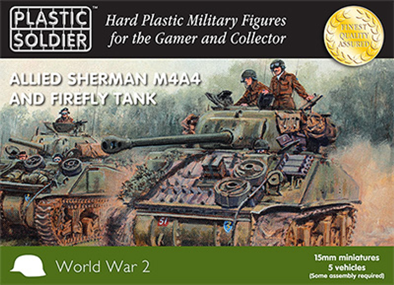 15mm Allied Sherman M4A4 and Firefly Tank - WW2V15011