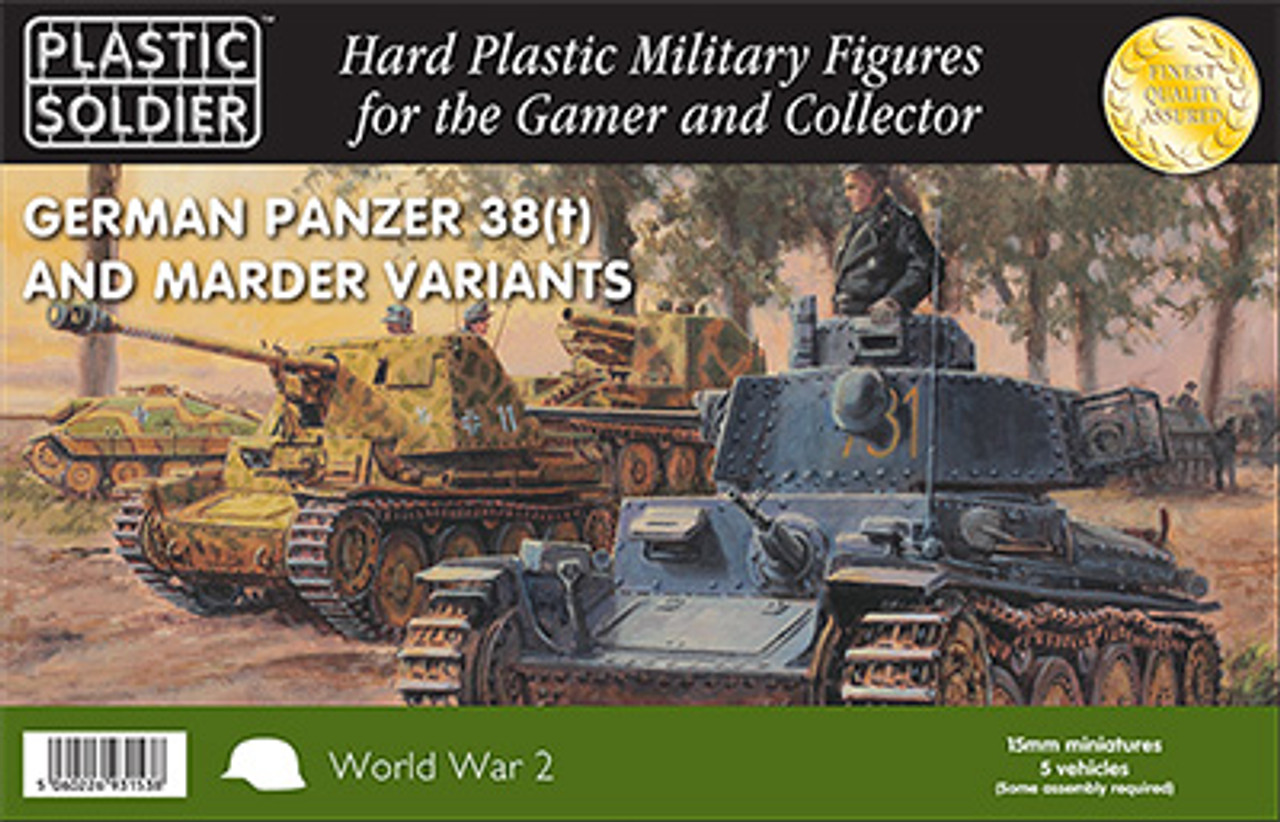 15mm German Panzer 38T/Marder variants - WW2V15025