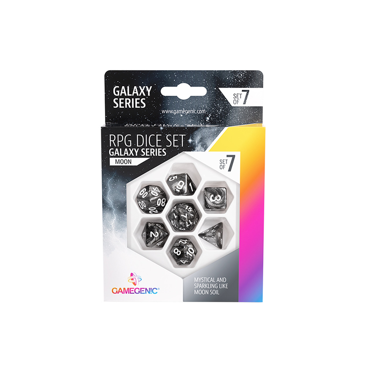 Galaxy Series (Moon) - RPG Dice Set