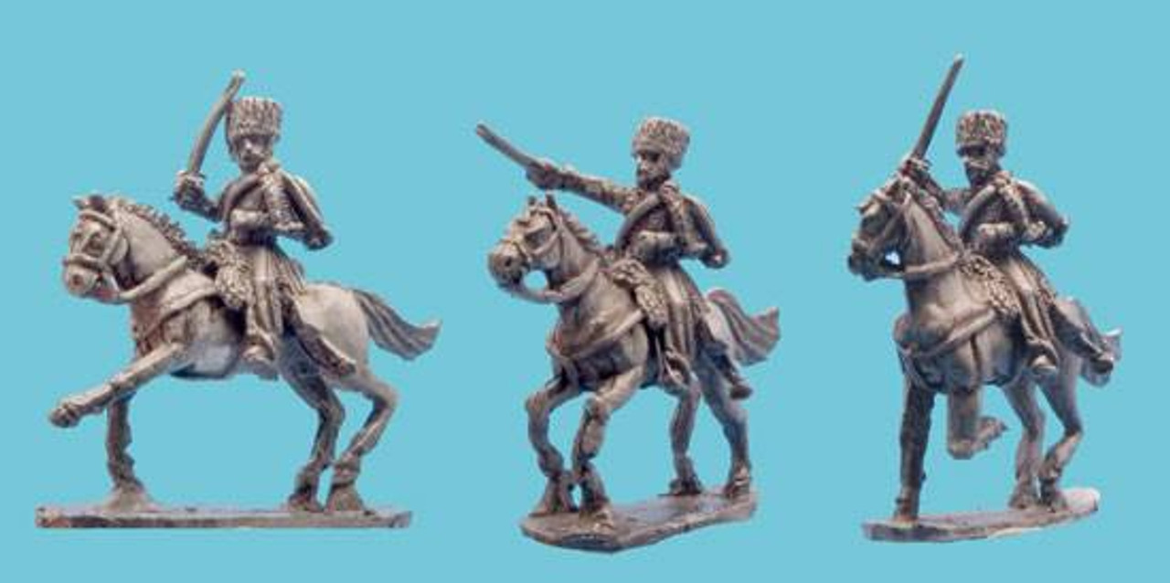 OG15NC137 - French Napoleonic Hussar Elites Charging / Colpack