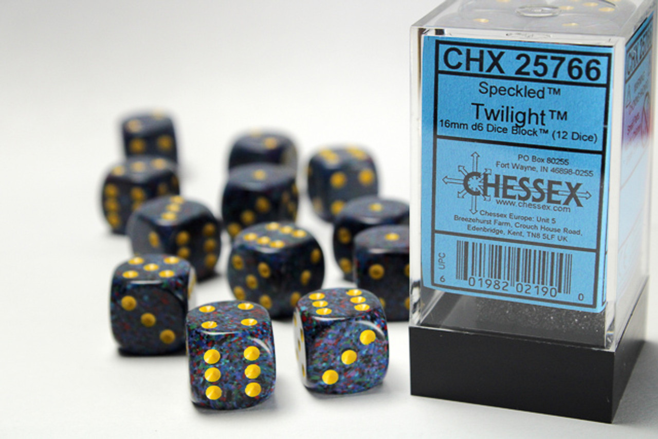 25766 - Speckled® 16mm d6 Twilight™ Dice Block™ (12 dice)