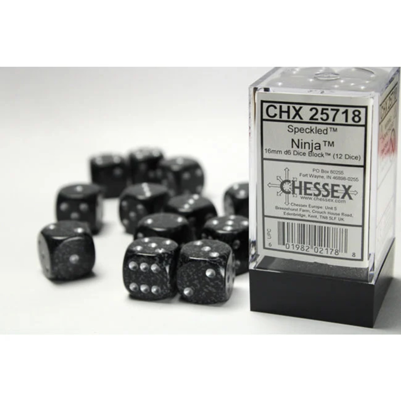 25718 - Speckled® 16mm d6 Ninja™ Dice Block™ (12 dice)