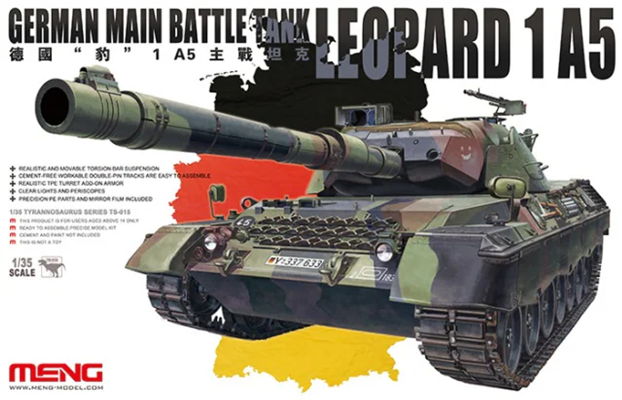 1/35 German Main Battle Tank Leopard 1A5 - TS015