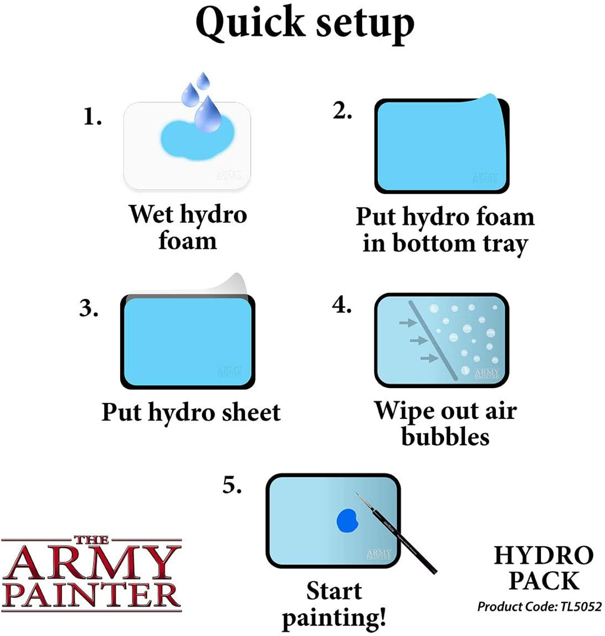 The Army Painter Wet Palette Hydro Pack (refill) 50 pcs ARMY PAINTER  AP-TL5052