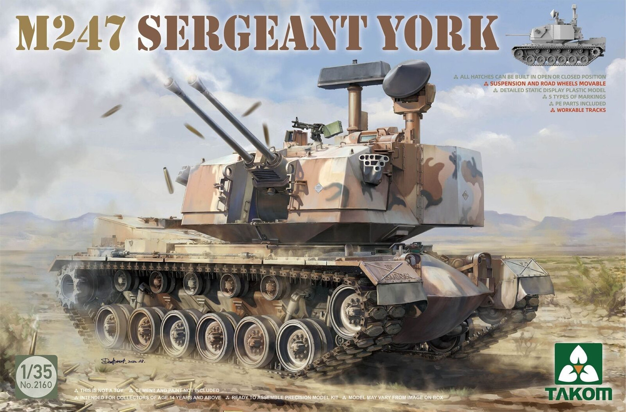 1/35 M247 SERGEANT YORK SPAAG Tank