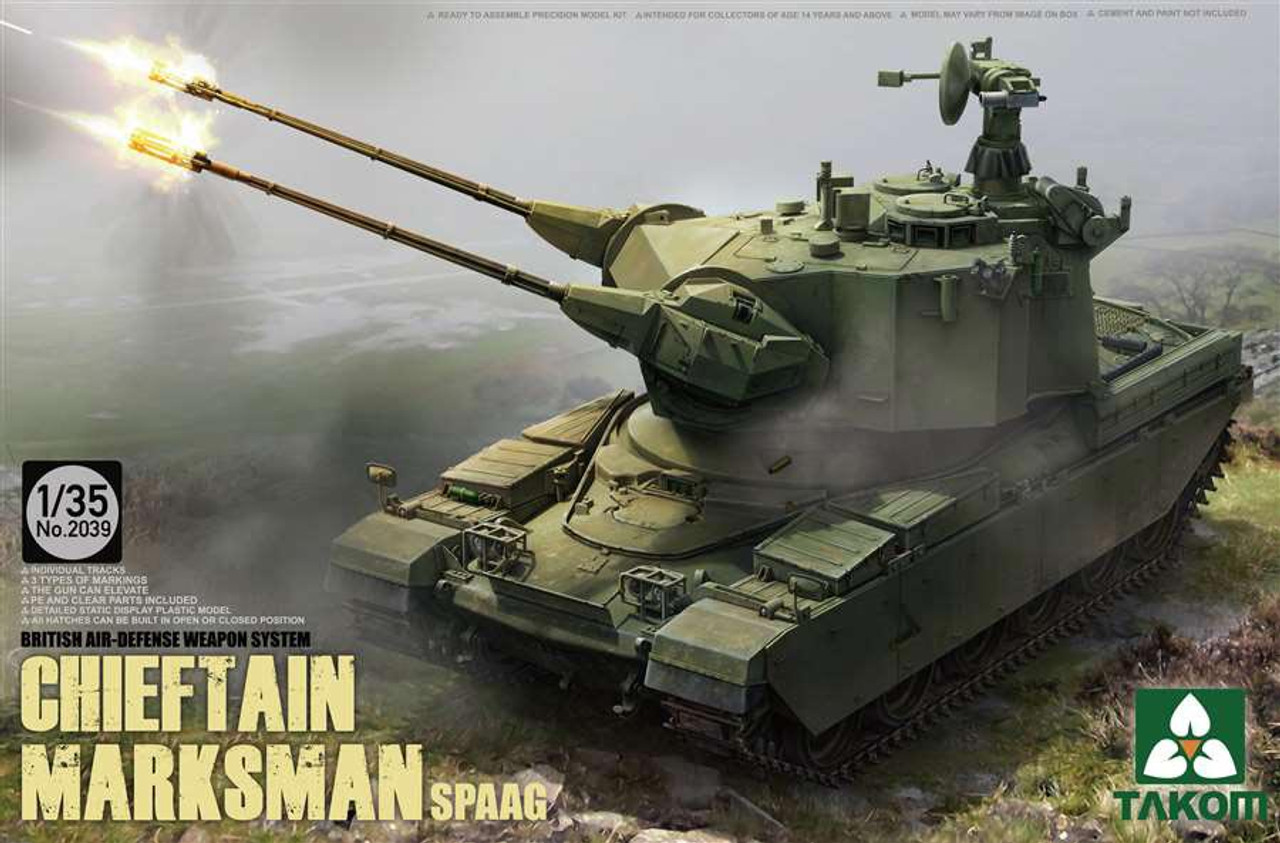 1/35 British Air-defense Weapon System Chieftain Marksman SPAAG