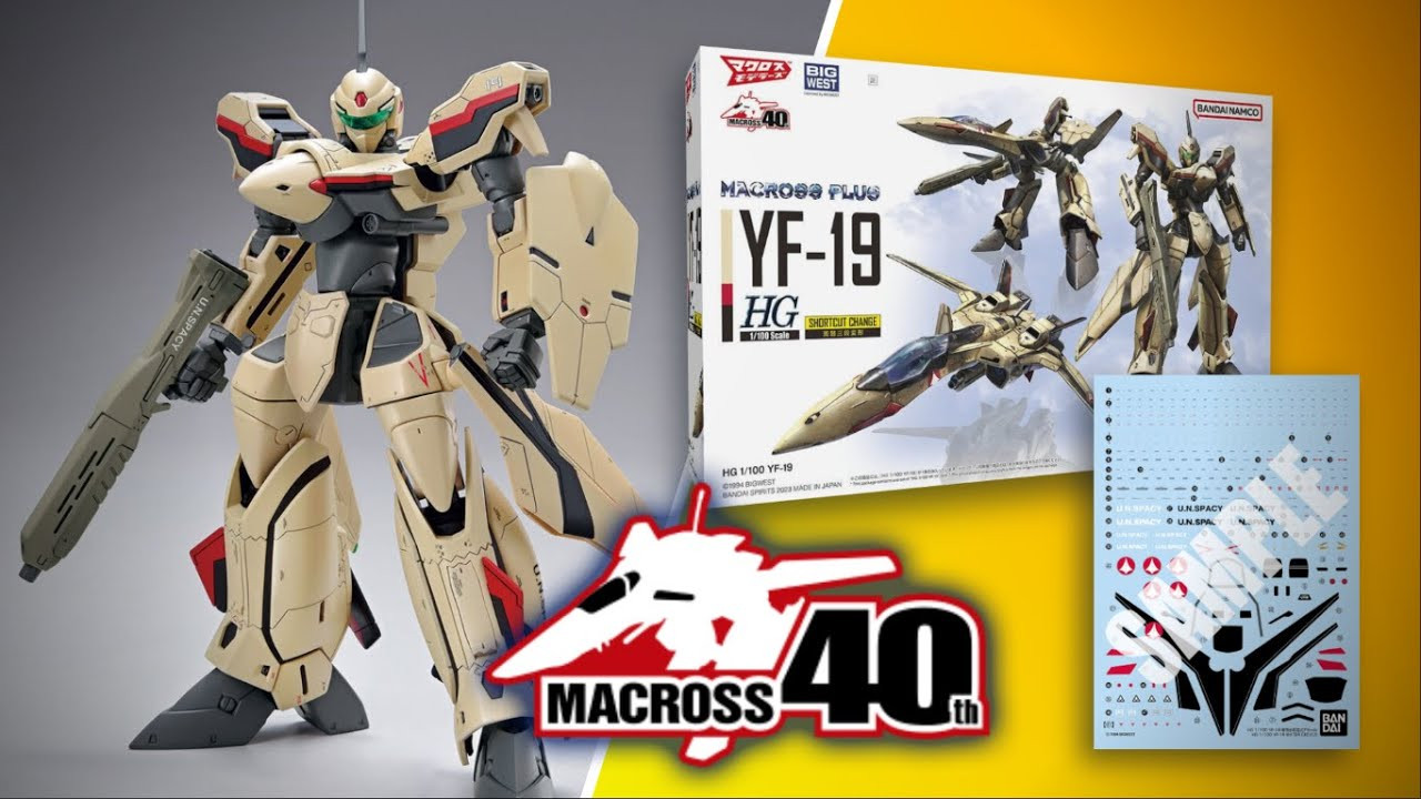 1/100 YF-19 - Macross Plus - With Water Slide Decals - Brookhurst