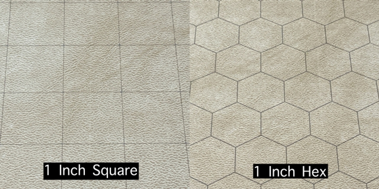 96246F - Factory-Second Reversible Battlemat™ 1" Squares & 1" Hexes (23 ½" x 26" Playing Surface)